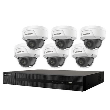 Hikvision EKI-K82D46 Value Express 7-Piece Kit, (1) ERI-K108-P8 4K 8-PoE Port NVR, (7)